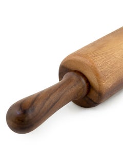 BILLI Classic Wooden Revolving Rolling Pin 30cm -  Acacia Wood  - Image 2