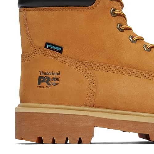 Timberland PRO Mens Direct Attach 6 Inch Steel Safety Toe Insulated Waterproof Industrial Work Boot Wheat2024 NEW 9 M - Image 3