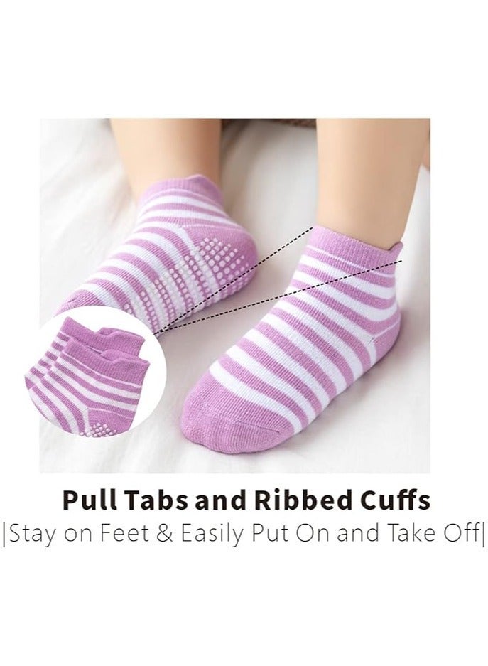 Toddler Socks for Boys and Girls Non Slip Baby Socks Breathable Low Cut Anti Skid Socks for Kids - Image 3