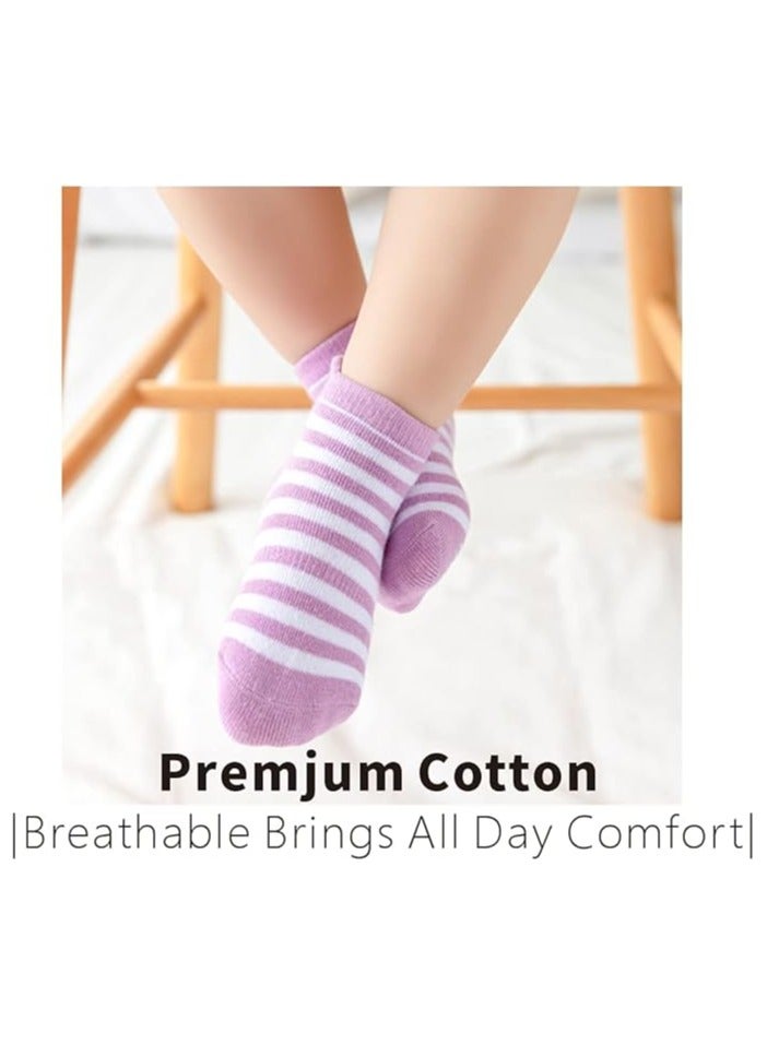 Toddler Socks for Boys and Girls Non Slip Baby Socks Breathable Low Cut Anti Skid Socks for Kids - Image 4