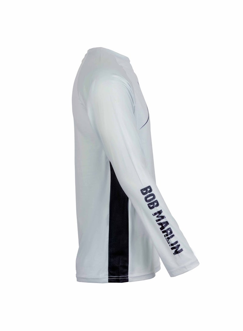 BOB MARLIN Marlin Performance Shirt Bm Grey-2Xl - Image 3