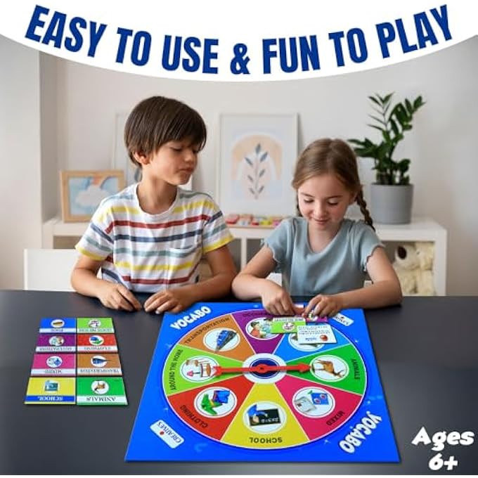 Creative's Vocabo | Spinner, Cards & Board Game | Fun & Educational Game For Kids | Board Game for Families and Kids | Learning Game for kids | Ages 6 & Up - Image 3