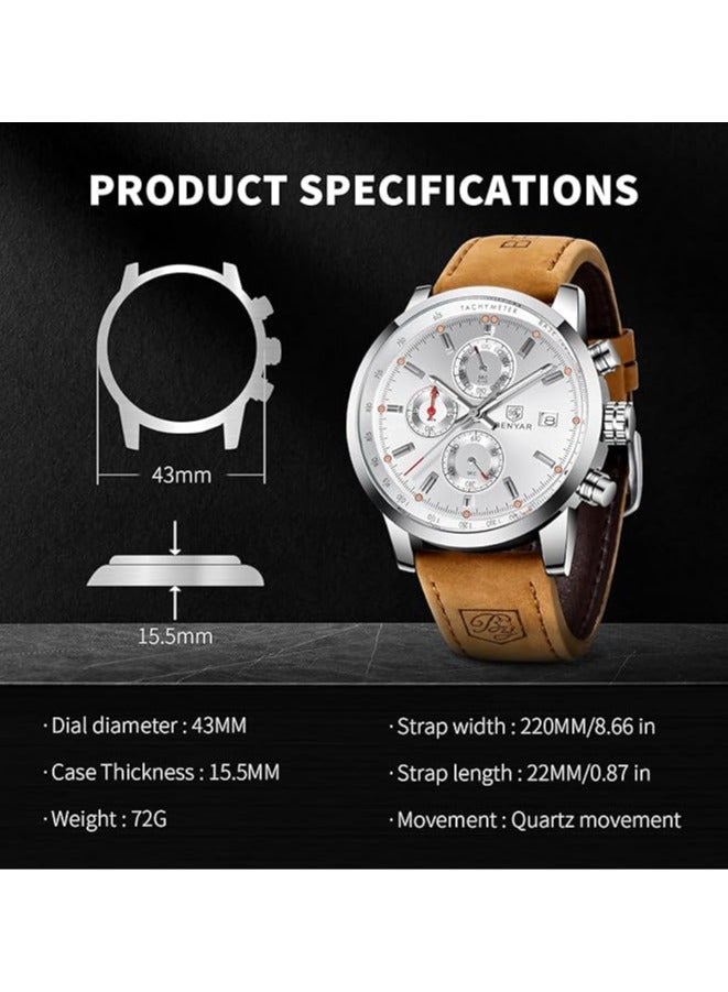 بينيار ساعات رجاليه  كوارتز ضد الماء - Image 5