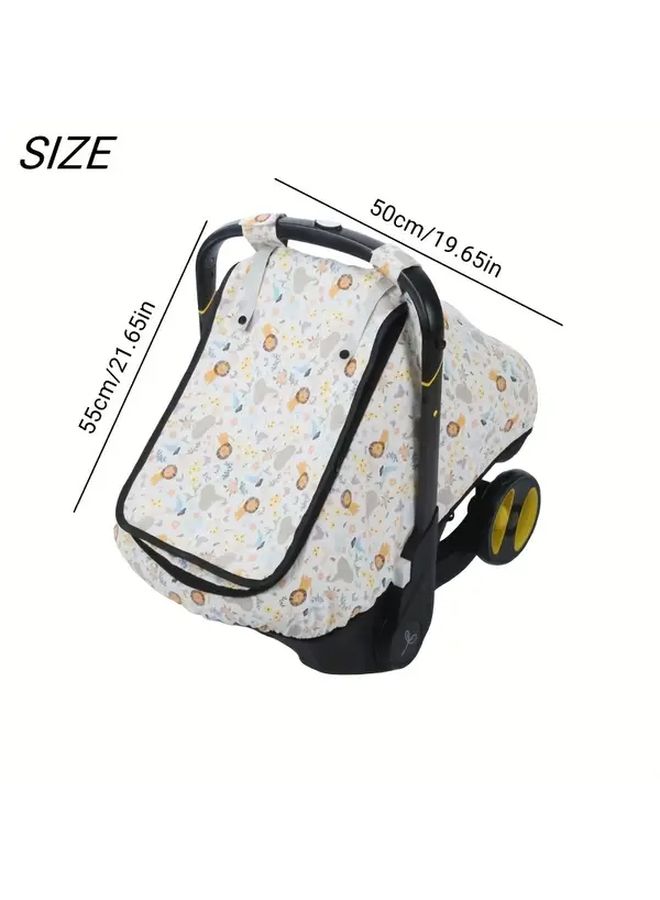 Yellow Lion Car Seat Cover Rainproof Breathable Easy Clean Dual Zipper - Image 2