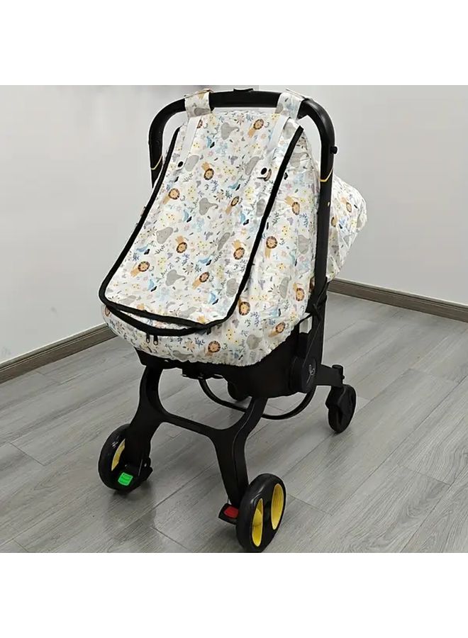 Yellow Lion Car Seat Cover Rainproof Breathable Easy Clean Dual Zipper - Image 1