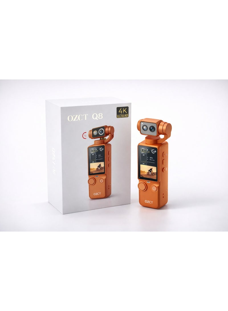 OZCT Q8 4K Action Camera – Capture Every Moment with Smooth Stabilization