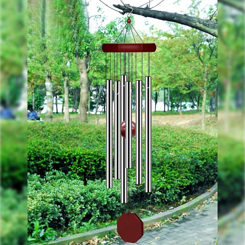 BESTOTTAM Memorial Wind Chimes Outdoor Large Deep Tone Wind Chime Outdoor Sympathy WindChime Personalized with 6 Tuned Tubes Elegant Chime for Garden Patio Balcony and Home - Image 5