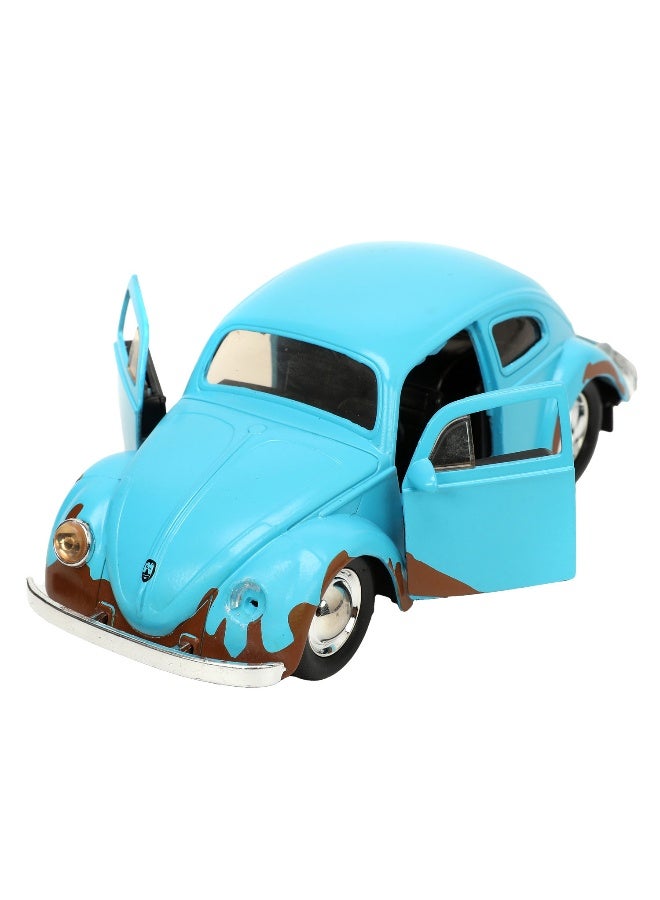 JADA سيارة جادا ديزني ليلو وستيتش ستتش وفولكس فاجن بيتل 1959 مصنوعة من الصب (1:32، أزرق فاتح) - Image 3