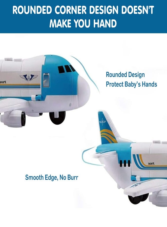 HIRNAYA Transport Cargo Airplane for Kids, Aeroplane Toy Vehicle Playset with Mini Cars, Aeroplane Car Track Birthday Gift for Boys & Girls Aged 3+ - Image 2
