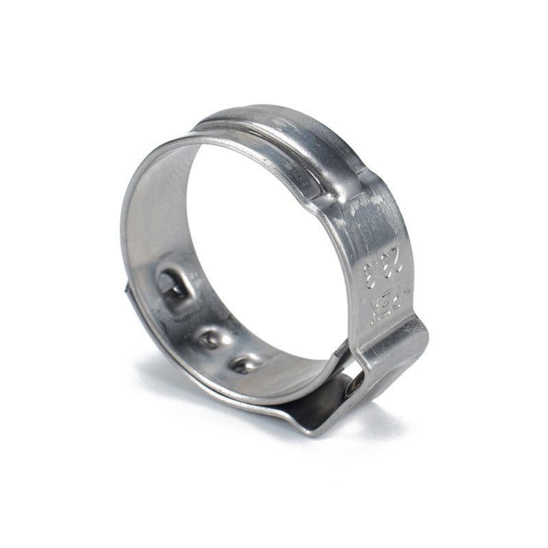 Stainless Steel Single Ear Hose Clamp 7X10CM Silver For Gas Hose 10 Pieces - Image 2