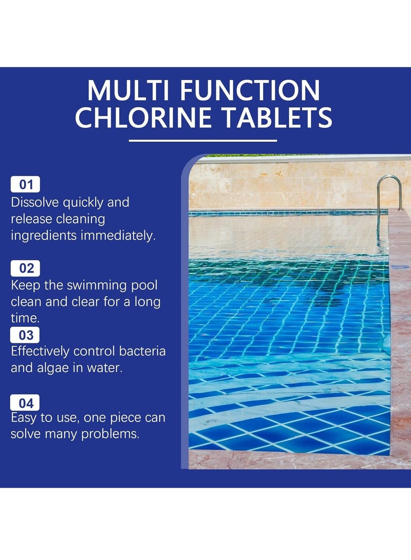 HOZONEX Slow-Dissolving Chlorine Tablets for Swimming Pools and Spas, Long-Lasting 3-Inch Sanitizer Tabs with Clarifier, 1 Tablet per 135 Gallons (600 Liters) for Clean, Crystal Clear Wate - Image 3