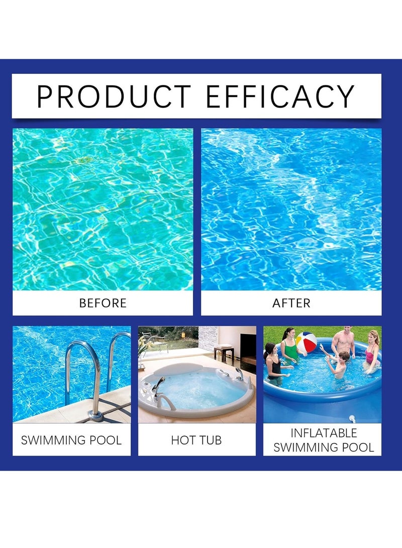 HOZONEX Slow-Dissolving Chlorine Tablets for Swimming Pools and Spas, Long-Lasting 3-Inch Sanitizer Tabs with Clarifier, 1 Tablet per 135 Gallons (600 Liters) for Clean, Crystal Clear Wate - Image 4