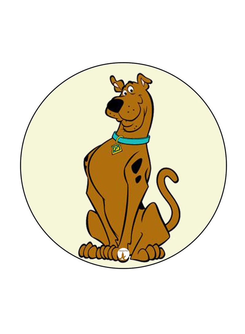 RKN Scooby Doo Printed Mouse Pad Round  Multicolour
