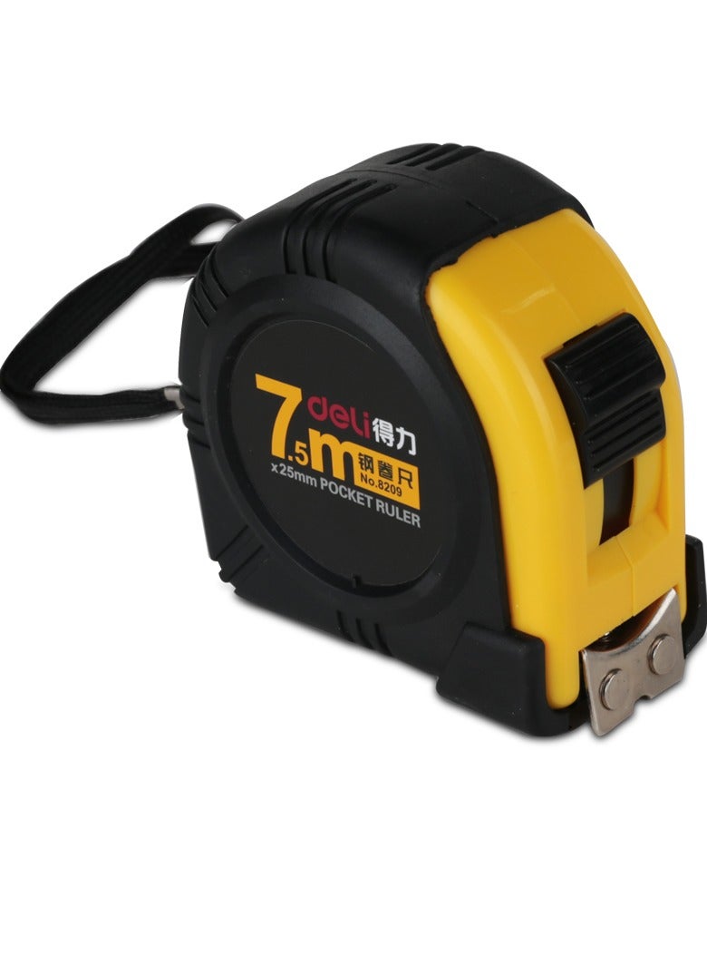 Deli 8209 Steel Measure Tape, 7.5m x 25mm – Ideal for Construction and DIY Projects - Image 2