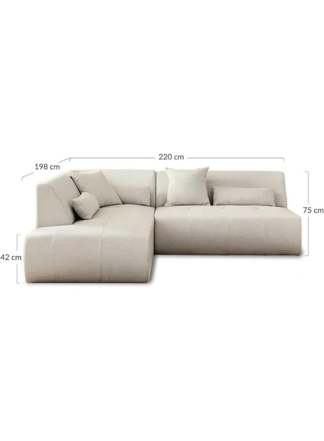 Cozy Homes Modern L-Shaped Sectional Sofa - Image 2