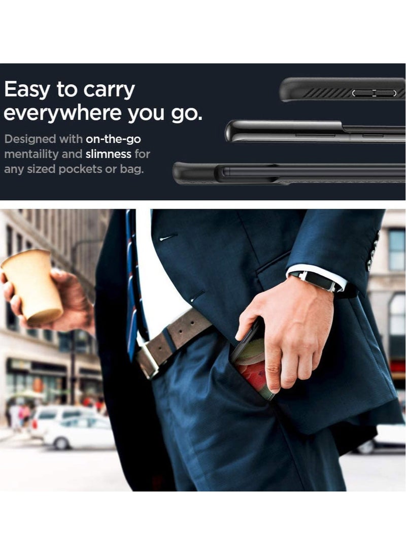 Spigen Liquid Air P Case Cover for Samsung Galaxy S21 Ultra - Matte Black (S-Pen NOT included) - Image 5