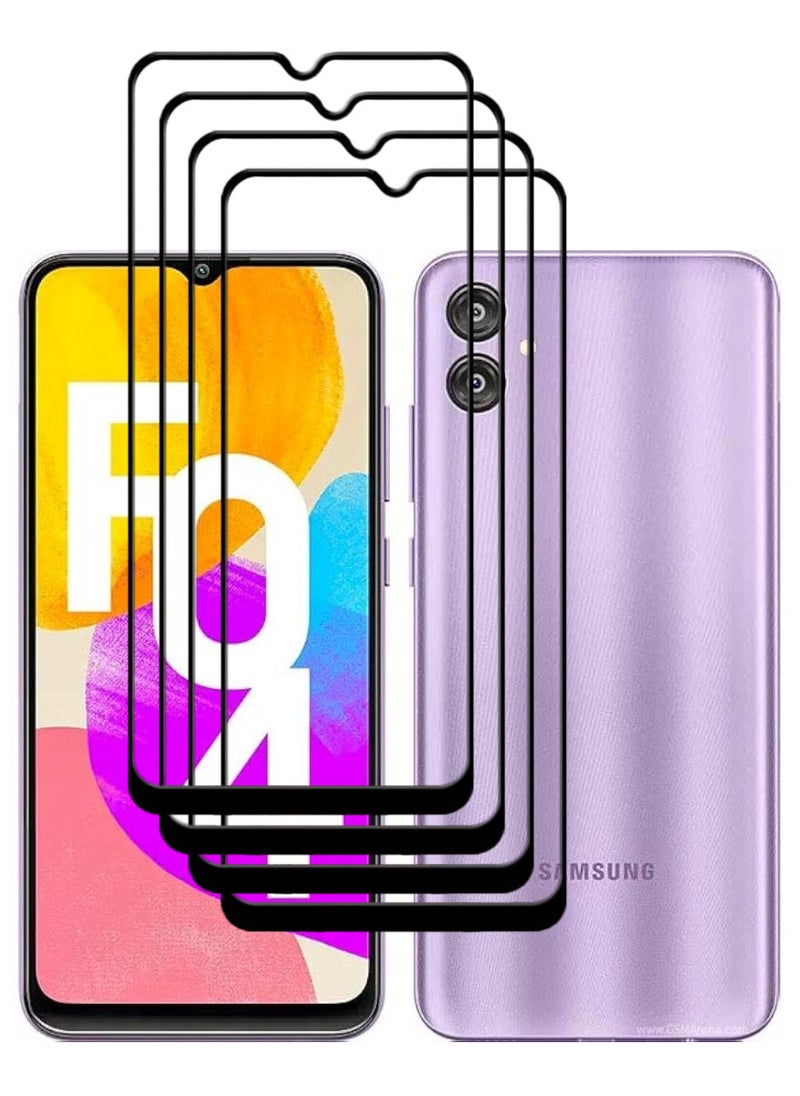 ACLIX 4 Pieces Antistatic ESD Dustproof Premium Quality High Definition Tempered Glass Screen Protector Designed For Samsung Galaxy F04 - Image 1
