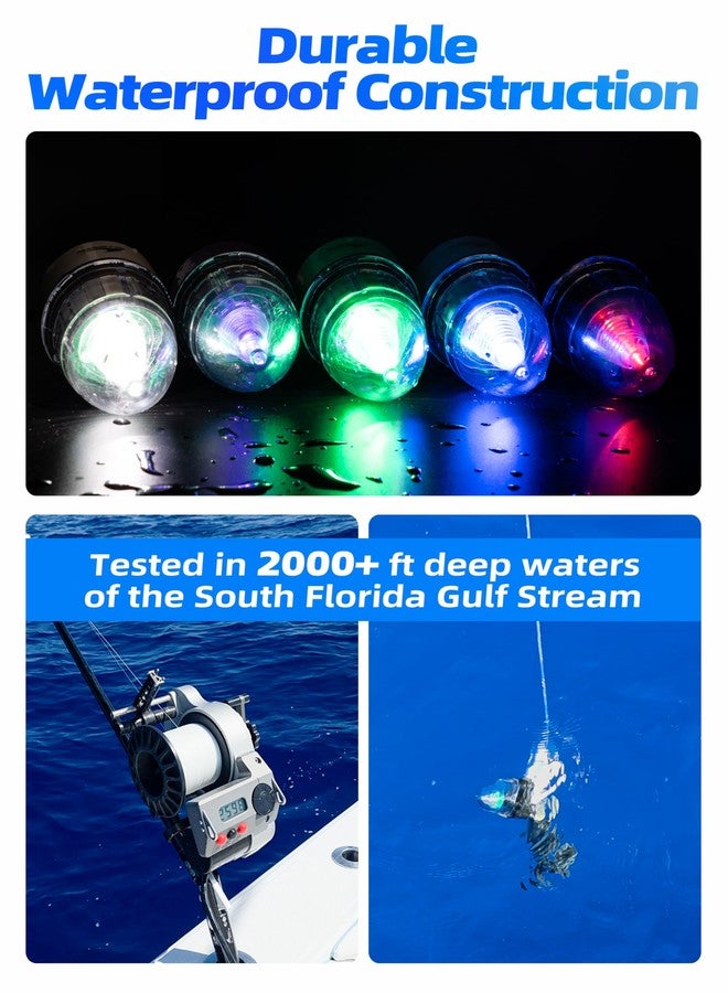 BLUEWING V2 Bell Deep Drop Light 3X-5X Brighter LED Underwater Swordfish Fishing Light Super Bright Fishing Flasher, White - Image 5