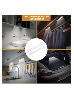 OUYoo OUYoo 4 pcs Motion Sensor LED Lighting, Battery Powered Light, Under Cabinet Light, USB Rechargeable, Dimmable, Magnetic Night Light for Kitchen, Corridor, Wardrobe, Indoor, Outdoor. 20cm - Warm Color  - Image 4