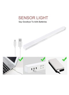 OUYoo OUYoo 4 pcs Motion Sensor LED Lighting, Battery Powered Light, Under Cabinet Light, USB Rechargeable, Dimmable, Magnetic Night Light for Kitchen, Corridor, Wardrobe, Indoor, Outdoor. 20cm - Warm Color  - Image 5