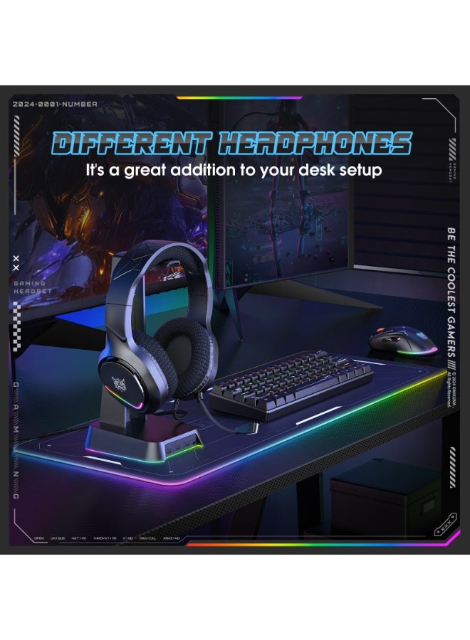 onikuma X31 RGB Gaming Headset 7.1 Surround Sound Noise Canceling Mic ,PC , PS4-3 , Mobile And Xbox - Image 5