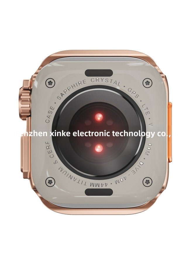 Applicable Apple Watch Case Apple Watch Metal Frame Back Cover Seconds Change Ultra49mm-Color:Black-Overall Dimensions:S10 42mm - Image 5