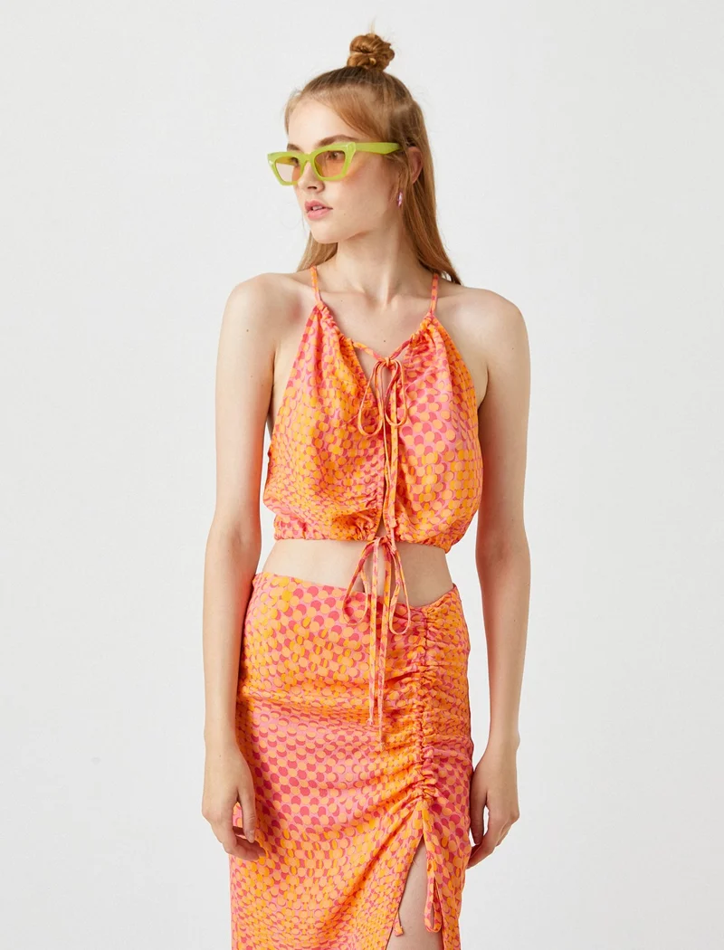KOTON Window Detailed Crop Top