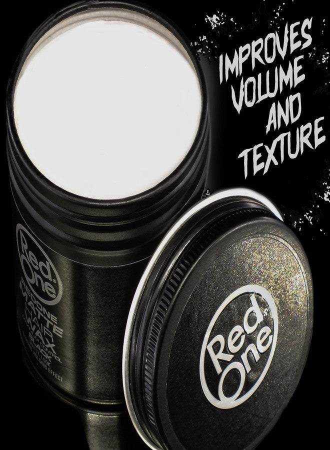 Redone Matte Hair Wax Black 100ml | Maximum Control | Flexible Grip and Texture Inserts | Matte Look | Women's and Men's Waxing | Ultra Hold Effect | All Hair Types - Image 4