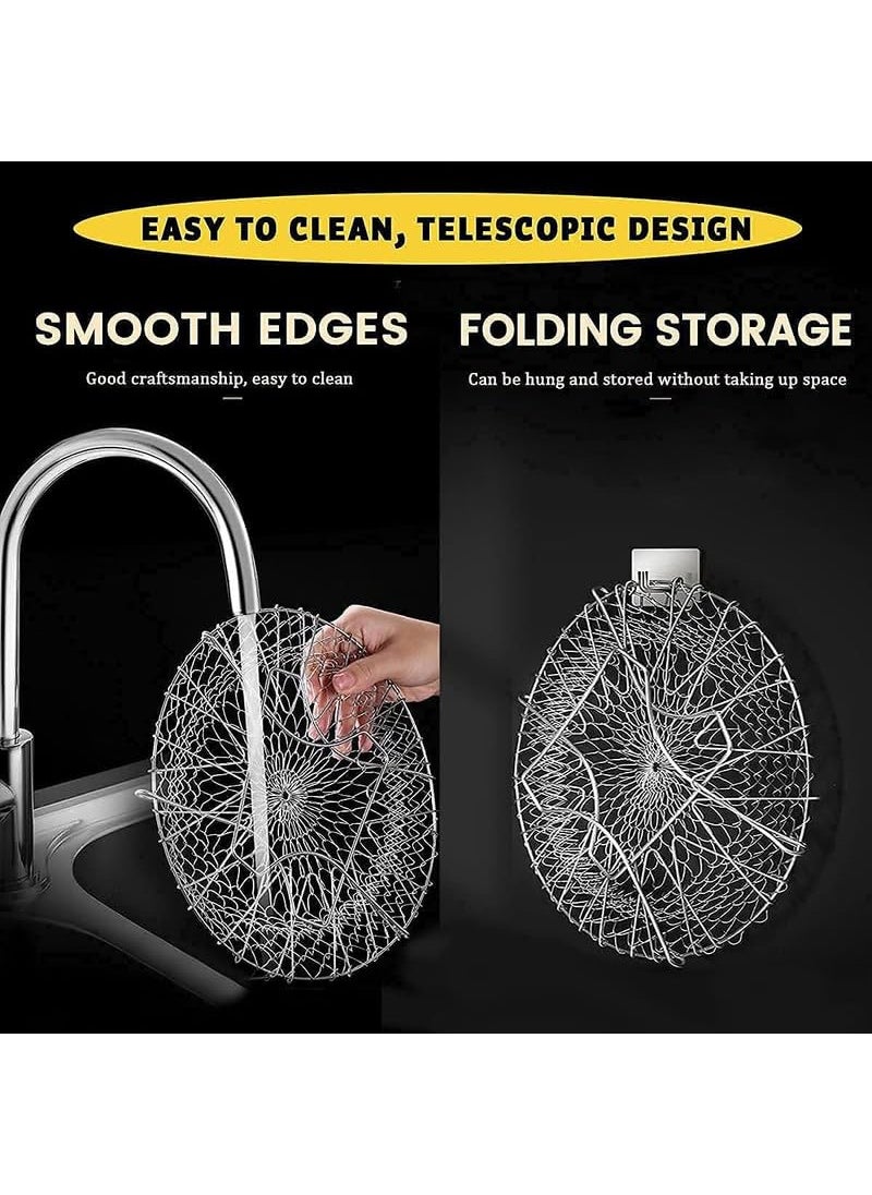 DSOQ DSOQ Stainless Steel Fry French Basket Strainer Net Fried Filter Drainage Rack for Fried Food or Fruits Multifunctional Kitchen Cooking Tool 1 pcs  - Image 5