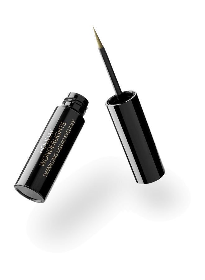 KIKO MILANO Holiday Wonderlights Twinkling Liquid Eyeliner Glistening Pine  - Image 3
