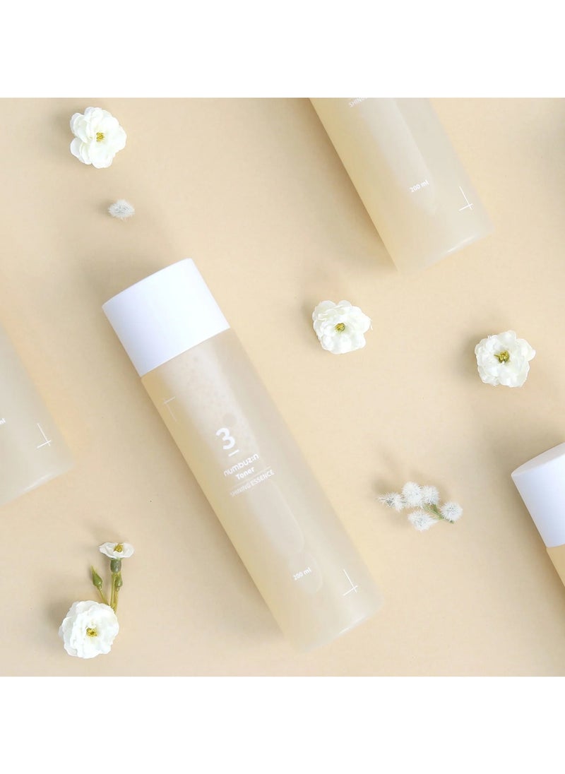 numbuzin Numbuzin No.3 Super Glowing Essence Toner | Skin Radiance, Pore Tightening, Skin Texture, Hydration | Fermented Ingredients, Niacinamide, Galactomyces | Korean Skin Care | 6.76 fl oz  - Image 4