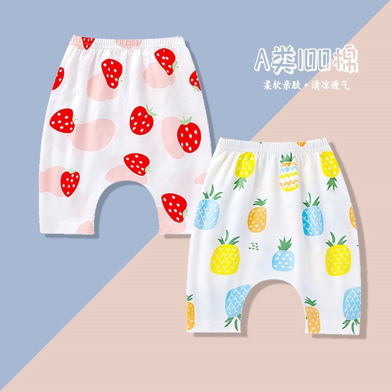 Baby'S Big Pp Shorts Baby Pants Summer Boys And Girls Leggings Thin Children'S Butt Cropped Pants - Image 2