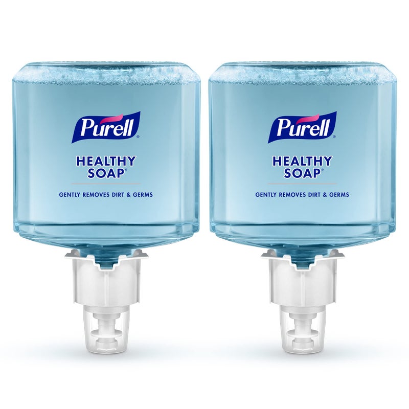 صابون صحي رغوي برائحة منعشة من PURELL سعة 1200 مل عبوة إعادة تعبئة لجهاز توزيع الصابون الأوتوماتيكي PURELL ES6 عبوة من 2 647702 من تصنيع GOJO Inc