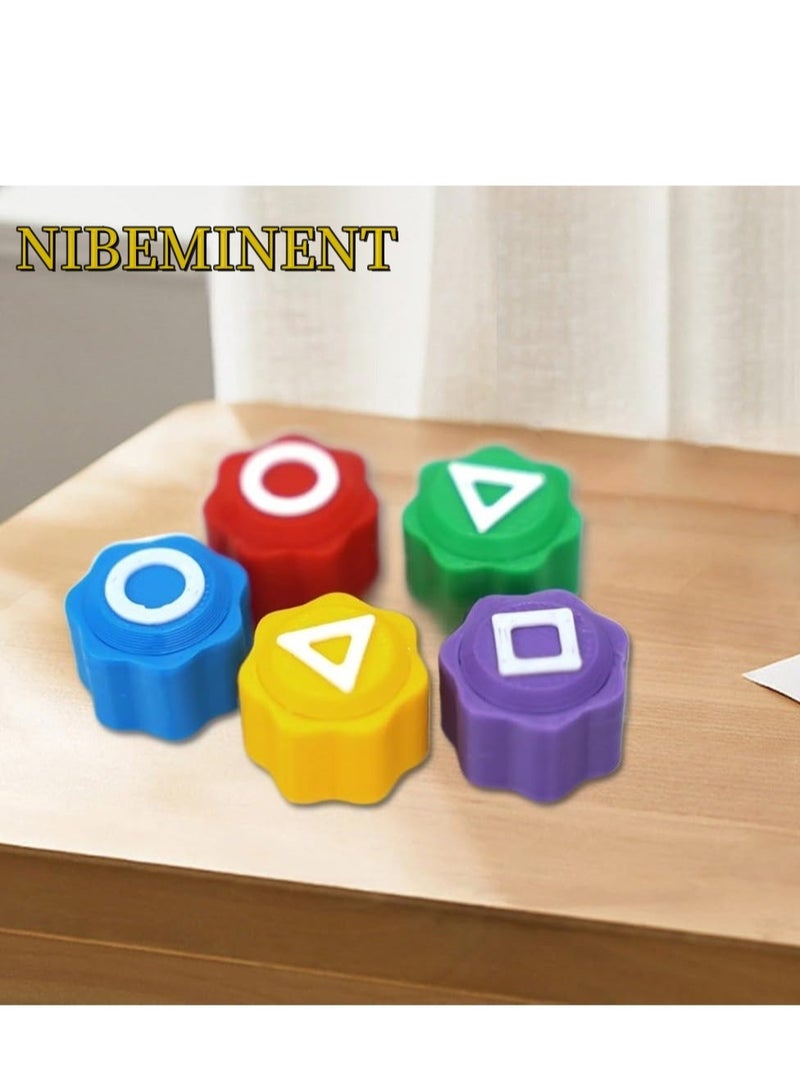 NIBEMINENT طقم ألعاب شعبية كورية 5 عبوات 2025 لعبة غونجي نرد صيد الحجارة، لعب تقليدي للعائلة والسفر - Image 3