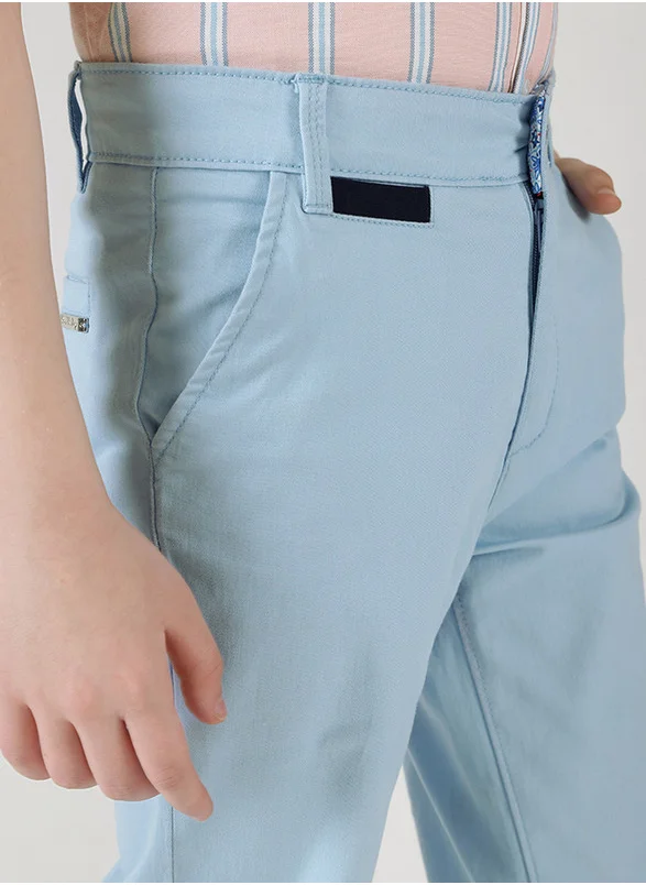 ون فرايدي One Friday Boys Blue Regular Fit Solid Chinos