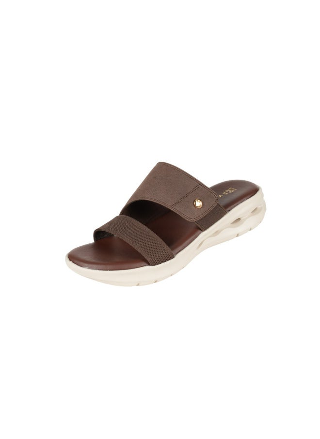 ZAYNA 221-286 Zayna Ladies Casual Sandals 23ABT59E Coffee  - Image 1