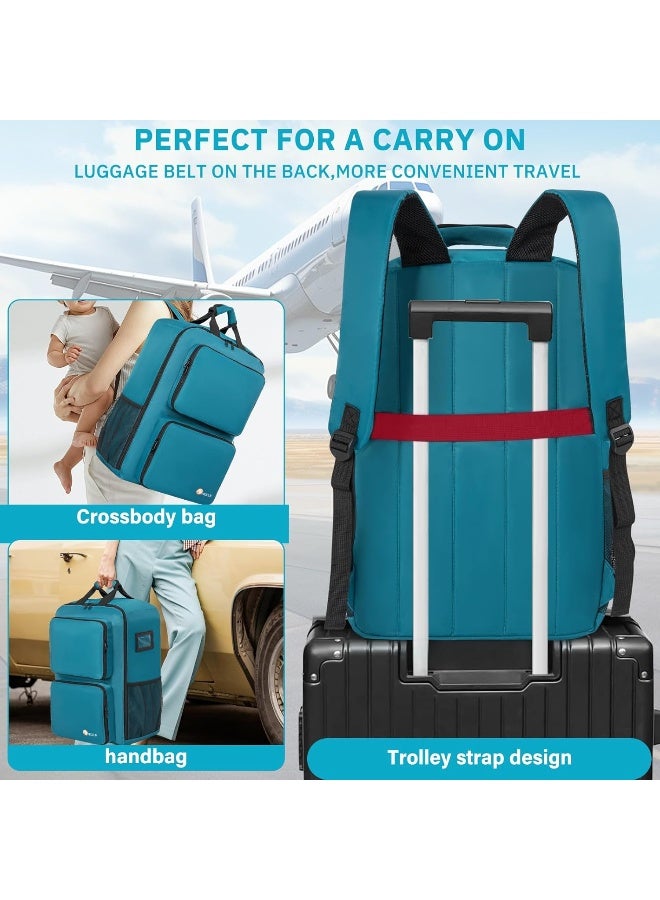 AKOZLIN Blue Foldable Stroller Travel Backpack - Image 4