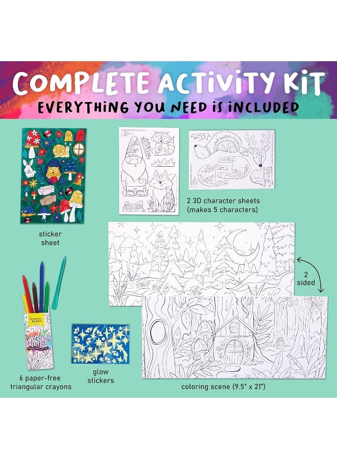 Creativity for Kids Wonder Worlds 3D Coloring Craft Kit: Enchanted Forest - Image 3
