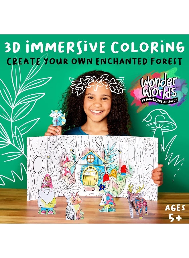 Creativity for Kids Wonder Worlds 3D Coloring Craft Kit: Enchanted Forest - Image 2