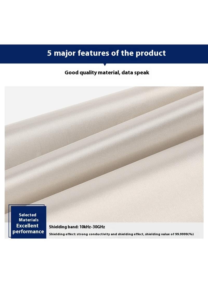 Bluejw Anti Radiation Fabric Shielding Fabric EMF Faraday Fabric Copper Protection Fabric Faraday Tape for Anti Radiation Anti Static Anti Theft Swipe Card EMI Isolation Signal Blocking - Image 2