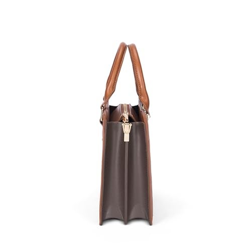 Lino Perros Monroe Petite Coffee Satchel Bag - Image 3