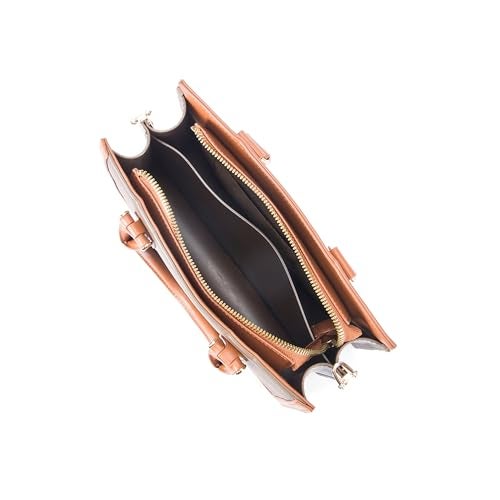 Lino Perros Monroe Petite Coffee Satchel Bag - Image 5