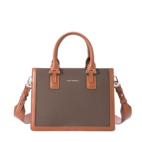 Lino Perros Monroe Petite Coffee Satchel Bag - Image 1