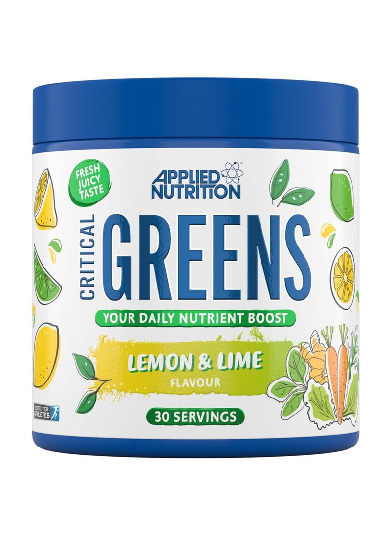 Applied Nutrition Critical Greens Multivitamin - Limon Lime - (30 Servings)  - Image 1