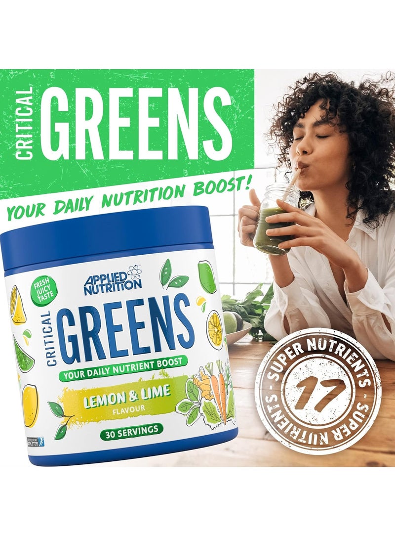 Applied Nutrition Critical Greens Multivitamin - Limon Lime - (30 Servings)  - Image 4