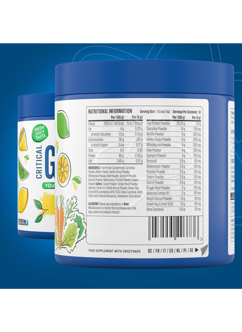 Applied Nutrition Critical Greens Multivitamin - Limon Lime - (30 Servings)  - Image 2