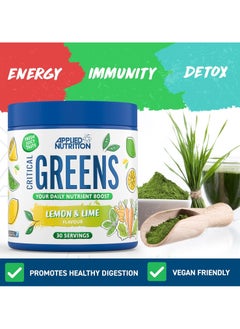 Applied Nutrition Critical Greens Multivitamin - Limon Lime - (30 Servings)  - Image 3