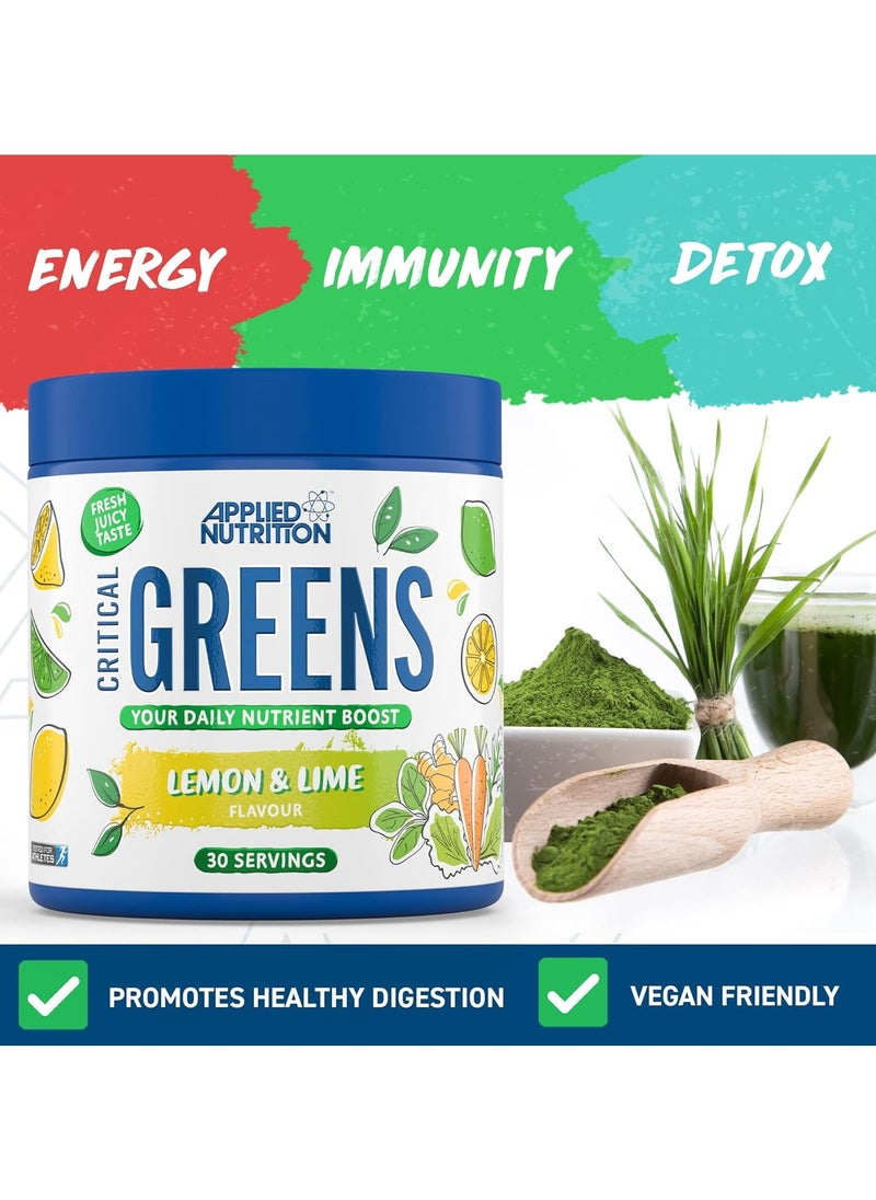 Applied Nutrition Critical Greens Multivitamin - Limon Lime - (30 Servings)  - Image 3