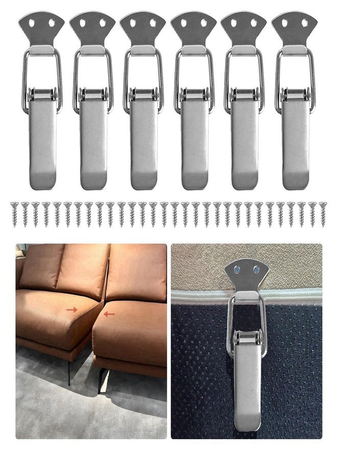 nsgglecher 6 Pack Sectional Couch Connector with Screws,Sectional Sofa Connector Bracket，Sofa Clips，Sectional Furniture Connectors - Image 1