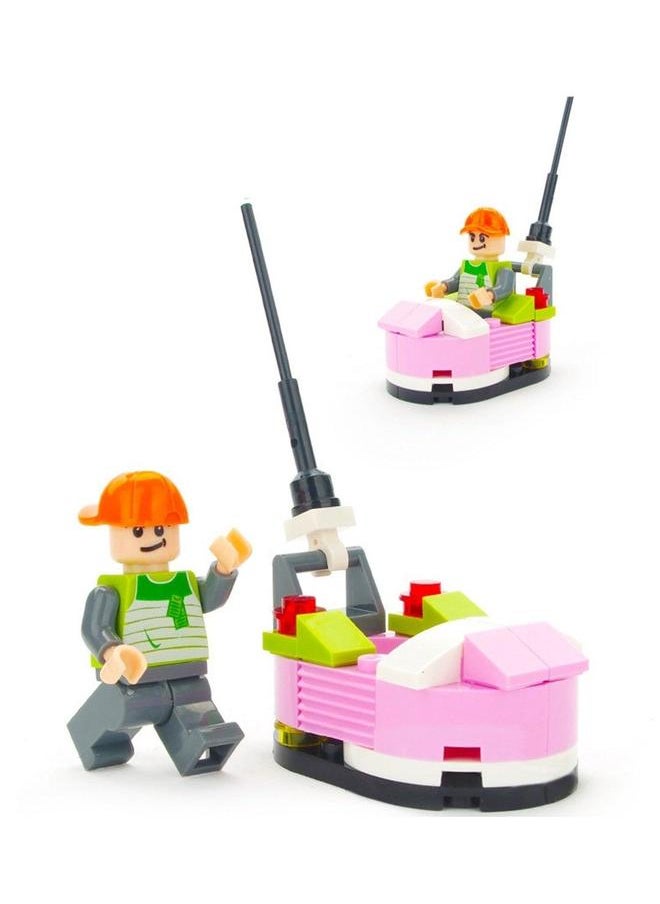 6 Kinds Of Character Series Tank Soldier Firefighter Construction Worker Small Particle Assembly Building Blocks Pilot Forklift Modeling Children's Educational Toys  - Image 3